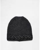 Esprit Knit Beanie Hat - Lyst
