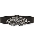 BCBGMAXAZRIA Floral Stone Waist Belt - Lyst