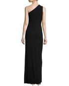 Michael Kors One-Shoulder Ruched Gown - Lyst