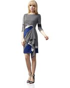 Muse Houndstooth Draped Ruffle Dress - Lyst