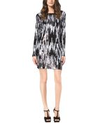 Michael Kors Digitized Ikat Sequined Dress - Lyst