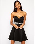 Lipsy Sweetheart Prom Dress With Embellished Waist - Lyst
