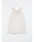Mango Embroidered Cord Dress - Lyst