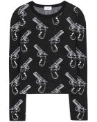 Saint Laurent Cropped Wool-Blend Sweater - Lyst