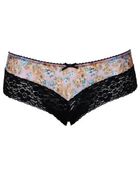 Topshop Mesh And Lace Ladypants - Lyst