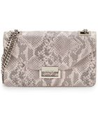 Ivanka Trump Sophia Snake-Embossed Faux Leather Shoulder Bag - Lyst