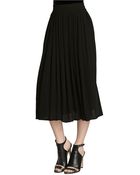 BCBGeneration Pleated Midi Skirt - Lyst
