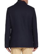 Andrew Marc Wool Doublebreasted Peacoat - Lyst