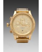 Nixon The 4820 Chrono in Metallic Gold - Lyst