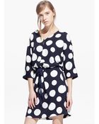 Mango Polka-Dot Dress - Lyst