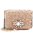 Dolce & Gabbana Karlie Crystalembellished Lace Shoulder Bag - Lyst