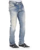Diesel Belther 32 Taperedleg Denim Jeans Light Blue - Lyst