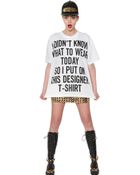 Moschino Oversized Printed Cotton T-Shirt - Lyst
