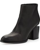 Alexander Wang Gabi Leather Bootie With Tilt-Effect Heel - Lyst