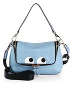 Anya Hindmarch Ebury Maxi Looking-Up Eyes Messenger Bag - Lyst