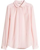 H&M Silk Blouse - Lyst
