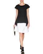 Jil Sander Cotton Blend A-Line Skirt - Lyst