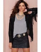 Nasty Gal Raquel Fringe Cardigan - Lyst