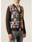 Etro Crocheted Cardigan - Lyst