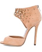 Jimmy Choo Lust Suede Heels - Lyst