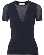 3.1 Phillip Lim Textured Stretch-Knit Top - Lyst