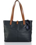 Lauren Ralph Lauren Landrey Leather Simple Tote - Lyst