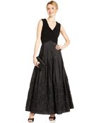 Patra Sleeveless Vneck Evening Gown - Lyst