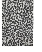Alexander McQueen Animalier And Skull Print Silk Scarf - Lyst