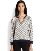 Marc By Marc Jacobs Andrea Jacquard Knit Sweatshirt - Lyst