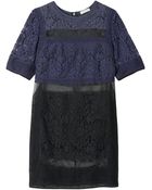 Rebecca Taylor Patch Lace Dress - Lyst