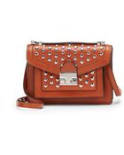 Loeffler Randall Mini Rider Studded Leather Satchel - Lyst