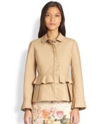 Tory Burch Delia Peplum Jacket - Lyst