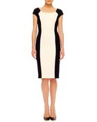 Michael Kors Two-Tone Crepe Dress - Lyst