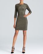 Karen Kane Metallic Knit Dress - Lyst