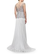 Catherine Deane Capsleeve Beadedbodice Gown - Lyst