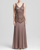 Sue Wong Gown - Embellished Bodice Pleat - Lyst