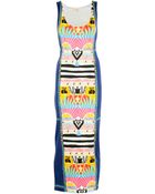 Mara Hoffman Sunrise Navy Fitted Tank Maxi Dress - Lyst