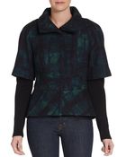 Elie Tahari Layered-look Peplum Jacket - Lyst