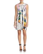 3.1 Phillip Lim Sunset-Print Silk Crepe Dress - Lyst