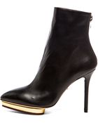 Charlotte Olympia Deborah Nappa Leather Bootie - Lyst