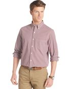 Izod Slim-Fit Gingham Shirt - Lyst
