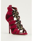 Sergio Rossi Embellished High Heel Sandals - Lyst