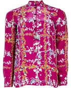 Matthew Williamson Fantasy Plaid Silk Shirt - Lyst