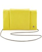 Halston Heritage Leather Chain Wallet Lemonade - Lyst