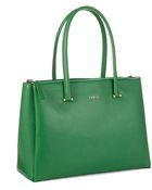 Furla Lotus Leather Tote - Lyst