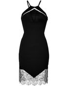 Roberto Cavalli Lace Panel Dress - Lyst