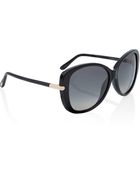 Tom Ford Black Butterfly Acetate Sunglasses - Lyst
