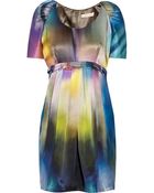 Matthew Williamson Printed Silk-Satin Mini Dress - Lyst
