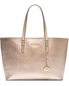 Michael Kors Jet Set Travel Medium Saffiano Leather Tote - Lyst