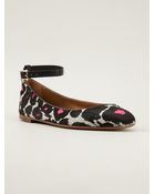 Valentino Leopard Print Ballerinas - Lyst